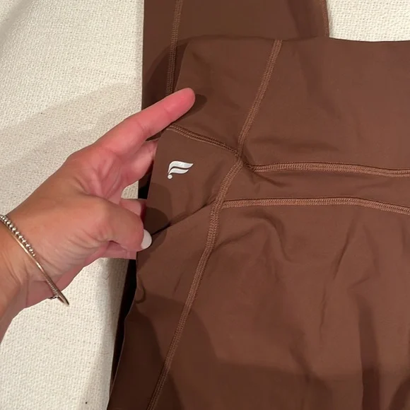 Fabletics Oasis PureLuxe High-Waisted 7/8 Leggings brown M - Picture 6 of 8